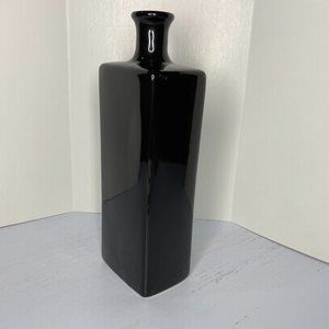 Haeger Vase Rectangular Black 12" Tall 1998